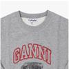 Ganni Women S SweatShirt iSoli Kitty Logo A1060016 920