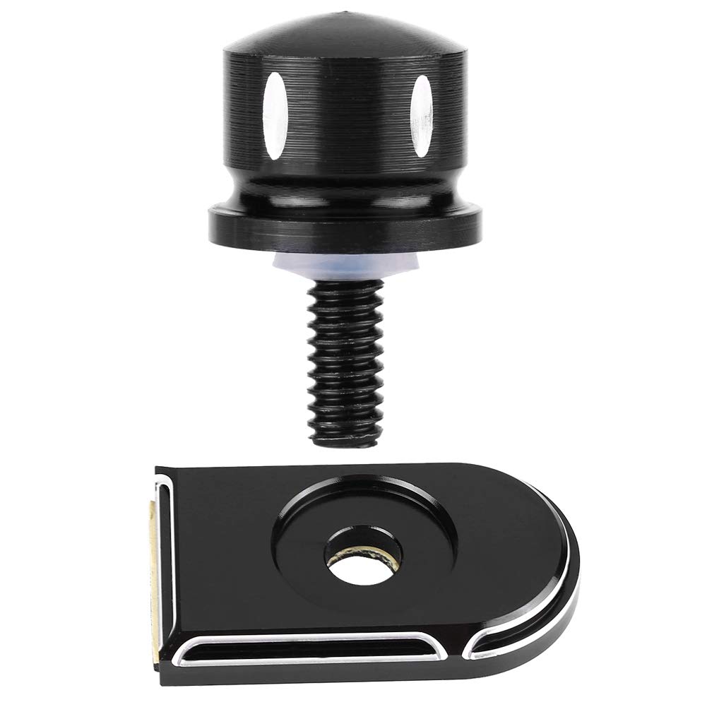 Seat Screw Seat Bolts Rear Seat Bolts Aluminum Mounting Screw Caps for Harley Black