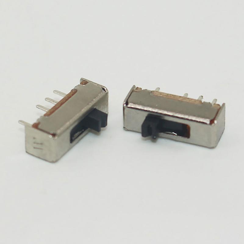 10Pcs Ss13D07Vg2 4 Pins 3 Position 1P3T Toggle Switch Double Vertical Sliding Switch Handle Length 2Mm Bracket