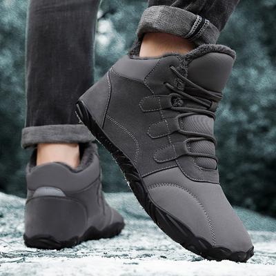 Männlich weiblich Paar Schneestiefel Warme Fellschuhe Rutschfest Outdoor Trekking Thermisch Minimalistisch Stiefeletten für Herbst Winter