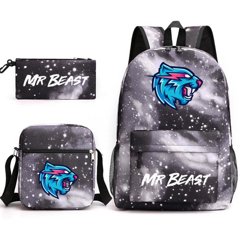 Canvas Backpack Set For Students With Laptop Compartment And Breathable Design For Daily Use