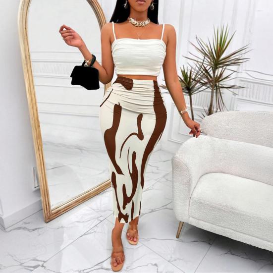 Women Fishtail Skirt Zebra Pattern Hip-Covering Maxi Skirt High Waist Office Lady Long Skirt