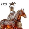 Durable Glass Whiskey Container Decanter, Horse Shape, High Borosilicate Wine Bottle, Gift for Men Preserves Aroma And Flavor Container, Lovers