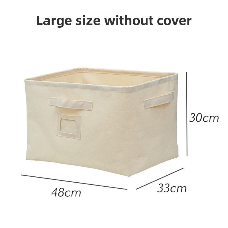 Cotton Linen Storage Bin With Waterwash And Multiuse Design For Home Organization