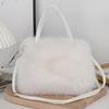 Autumn and Winter New Plush Handbag, Korean Version of Versatile One-shoulder Messenger Tote Square Bag, High-end Fashion Women's Bag