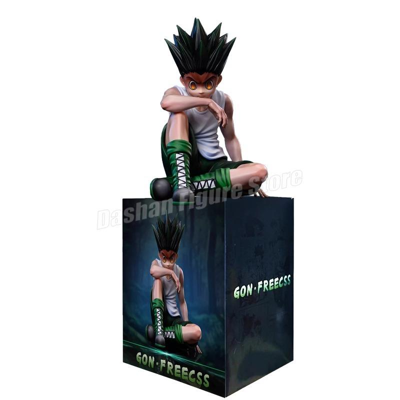 PG Hunter×Hunter GON FREECSS Killua Zoldyck Action Figure Noodle Stopper Anime Killua Figure Statue Car Ornaments PVC Model Toys