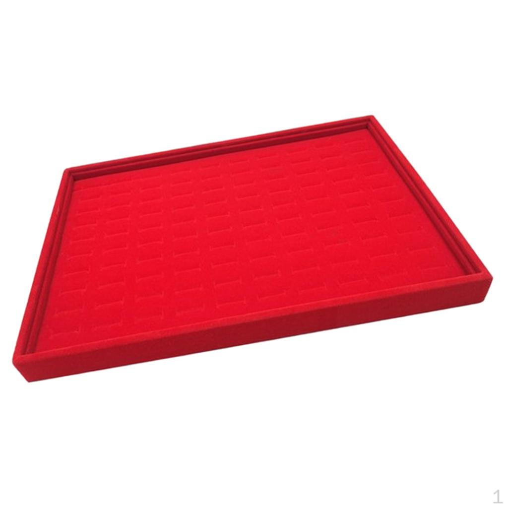 Earring Display Velvet Tray 35x24x3cm Box Jewelry