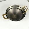 201 Stainless Steel Non-stick Small Hot Pot with Alcohol Stove, Induction Cooker Compatible, Double Ear Design
