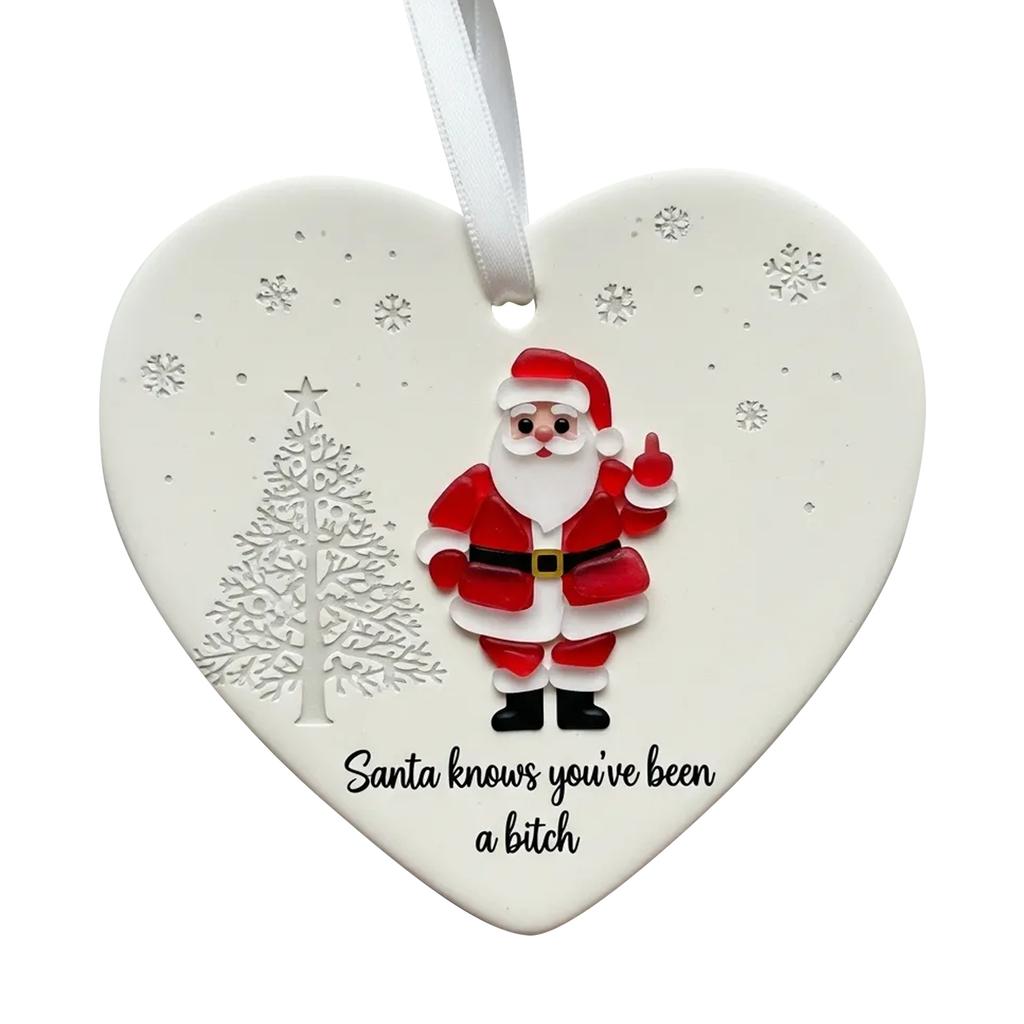 Fun Christmas Ornaments, Exquisite Old People Ornaments, Acrylic Ornaments 2D