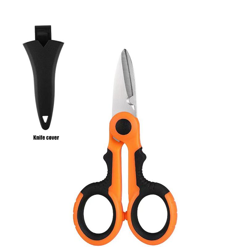 Nerezové rybářské nůžky Příslušenství Kleště nůžky PE pletený drát elektrikář přenosné nůžky rybářské nářadí nůžky