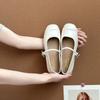 Stylish and versatile, simple one-button Mary Jane shoes, women's summer new round head with skirt flats