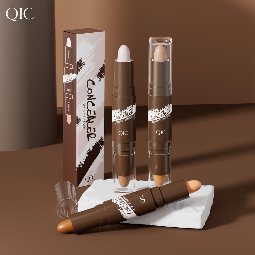 Noul stick de conturare dublu pentru cap, înfrumusețează și luminează umbrele feței, iluminator, stilou pentru conturare, umbre pentru nas, pix corector