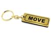 Move Gold and Black Double Ring Acrylic Original Keychain for Move L150S Custom Parts A-519-1 L175S, LA100S, L152S, -