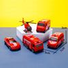 5PCS Cartoon Mini Plastic Military Engineering Skid Row Car Toy Ambulance/Fire Engine/Engineering/Military Vehicle Series