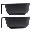 2pcs Hair Dye Mixing Bowls with Ergonomic Handle Grip for Salon and Home Use Stackable Design