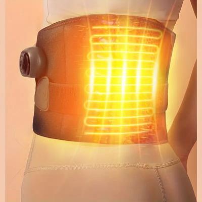 1pc Waist Massager Electric Lumbar Heating Belt Multi-gear Adjustment Portable Heat Massage Waist Brace Waist Support Belt