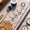 12 Pcs Fishing Rod   Repair Kit Stainless Steel Wear Resistance Fishing Rod Tips for Bridge Fishing Boat Fishing