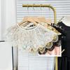 Elegant Embroidered Beaded Mesh Collar Detachable Shawl Scarf Stylish False Collar For Women Fashion Accessory