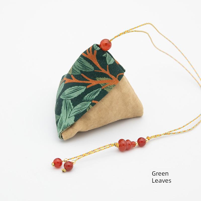 Dragon Boat Festival Mugwort Zongzi Sachet, Creative and Fresh Style, Pure Cotton Fabric, Color-Blocking Sachet, Lavender Exquisite Hanging Ornament