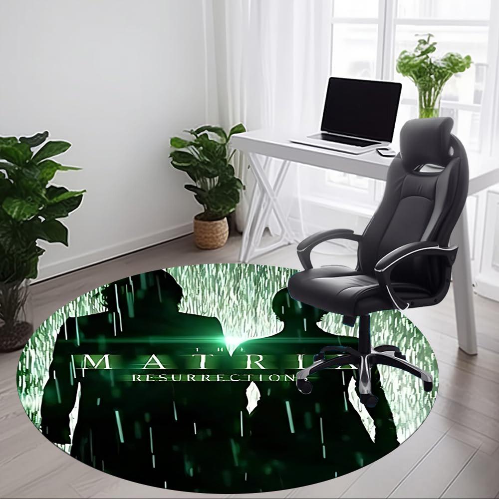 1pc Matrix Resurrections Office Round Area Rug, Under Office Chairs Bedroom Living Room Home Decor, Room Deco, Available in Various Sizes029 80cm by 80cm