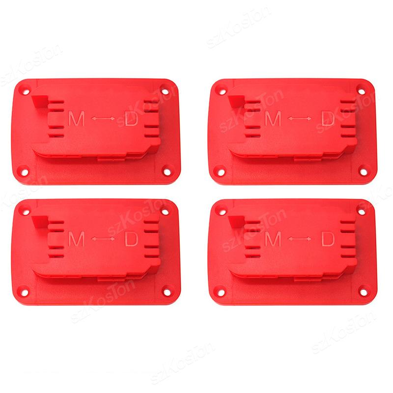Wall Mount Drill Tool Battery Mount Holder for DeWalt 11.1V/18V/11V for Milwaukee 18V Battery Holder Stand Display Hanger Dock