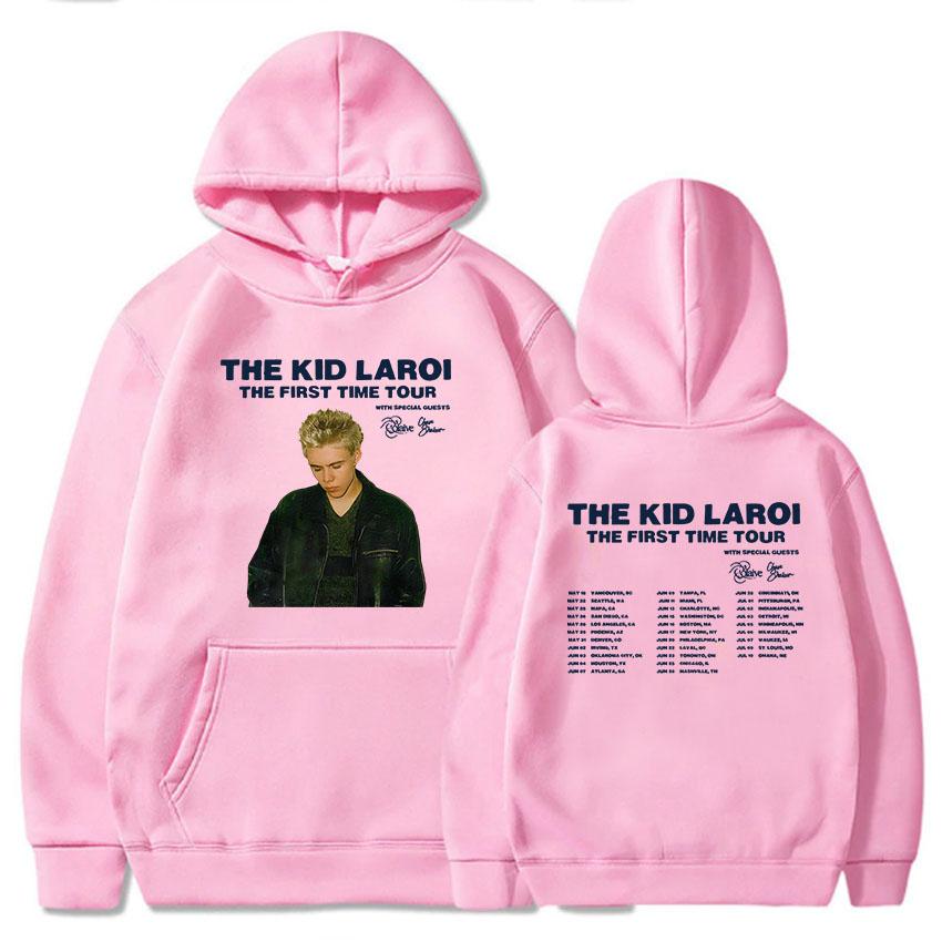 Mädchen 2024 Album Grafik Sweatshirt The First Time The Kid LAROI Hoodie Unisex Streetwear Casual Herren Kapuzenpullover