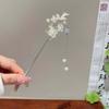 Pearl Flower Hair Stick Vintage Tassel Hair Pin Chignon Pin Chopsticks Hair Making Accessories for Women