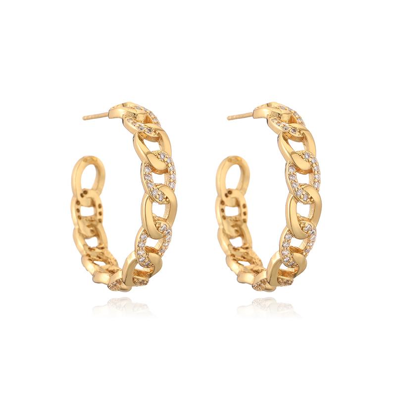 HECHENG, 18K gold-plated inlaid CZ zirconia starburst light luxury fashion earrings ladies jewellery party gifts wholesale