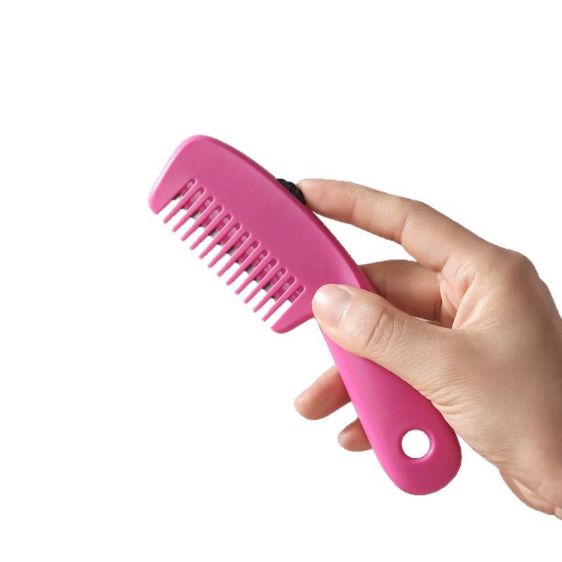 Tagliacapelli Regolabile 2 in 1 e Pettine per Taglio Frangia Famiglia Rosso Rosa