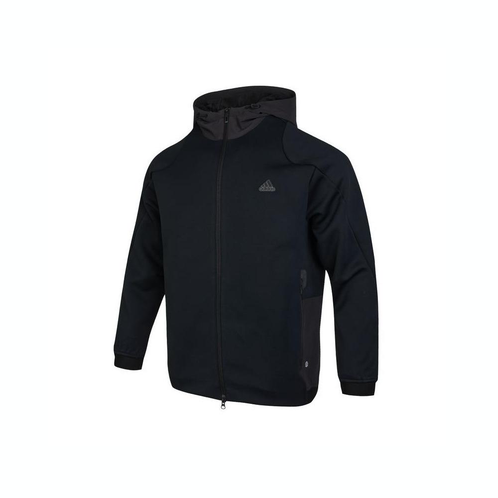 

Adidas сплошной цвет логотипа с капюшоном мужские куртки черный HY5835 XXL