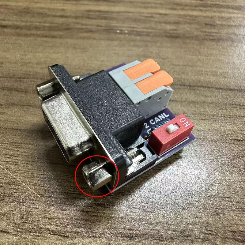 CAN Adapter Board Head Screw-free DB9 Female Headband Terminal 120 Ohm Resistor CAN Interface Board USB To PCAN