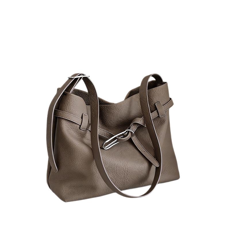 Bolso de Hombro Único, Bolso Nuevo de Estilo Relajado, Bolso de Mujer Sencillo y de Moda, Bolso Tote Versátil para el Trabajo de Gran Capacidad