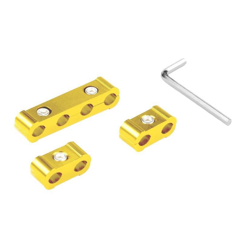 Universal Aluminum Alloy Spark Plug Wire Separator Kit With Fixed Clips For Car Engine Maintenance