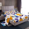 Halloween-Themed Pumpkin Pattern Bed Hat Four-Piece Bedding Set Bedroom Dormitory Bedding Decoration