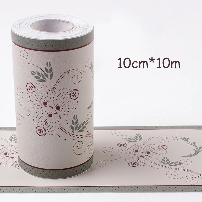 10M Self-Adhesive Wall Panels Border - Waterproof Decorative Film for Kids Room/Bathroom Tiles & Kitchen
