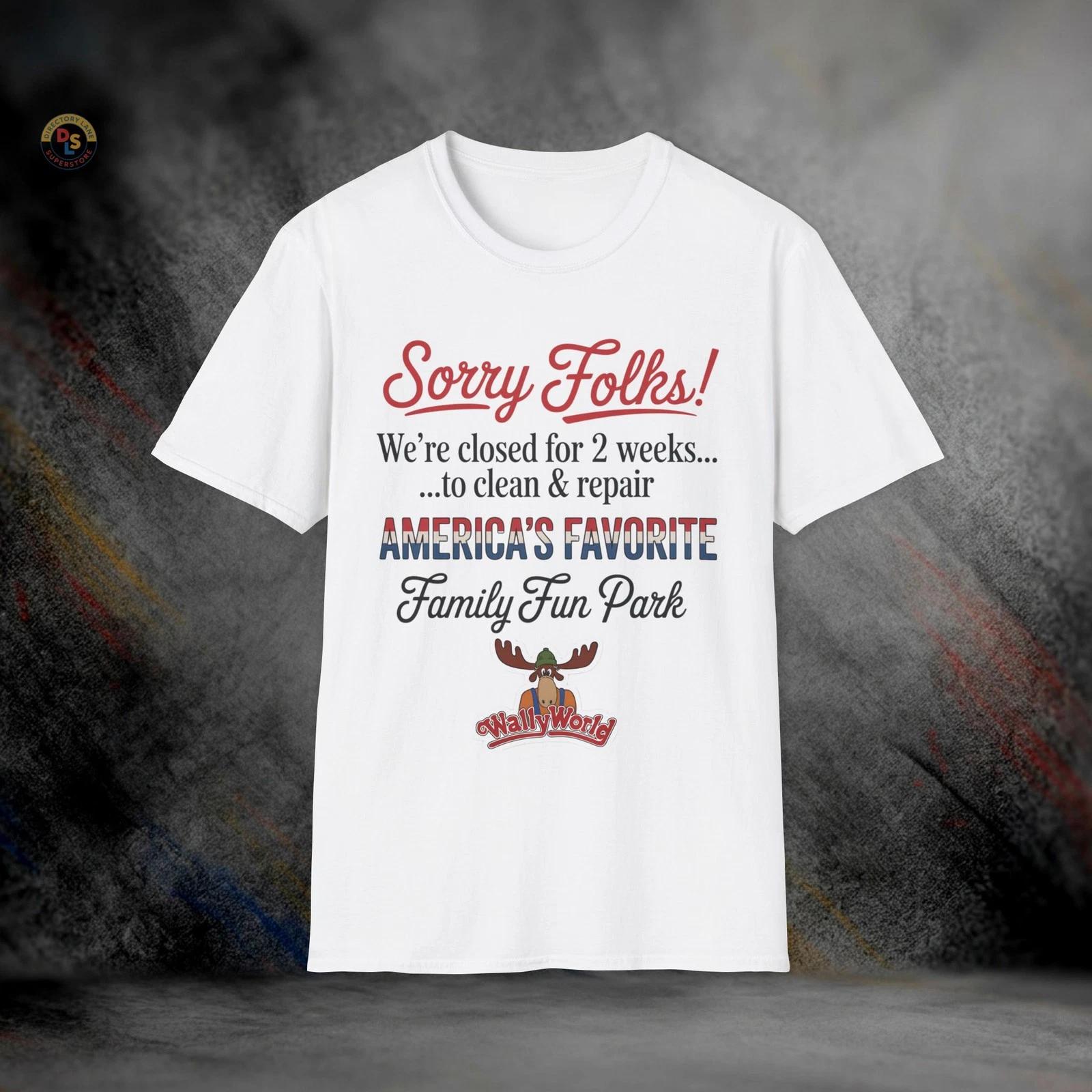 Wally World America’s Favorite Park Lampoon s Vacation T-Shirt | Softstyle Tee XL