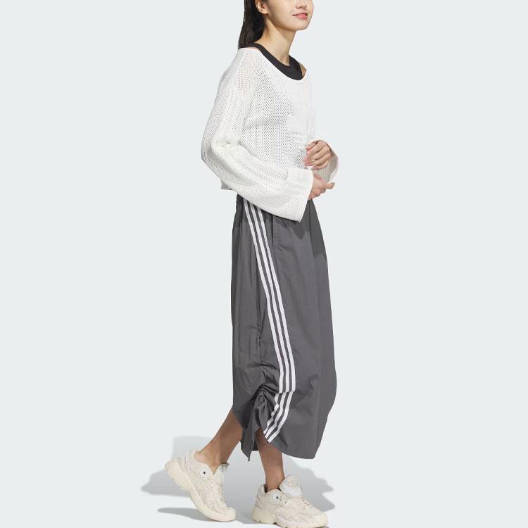 Adidas Originals Sheer Knit Long Sleeve Top Women Tops White JI7043