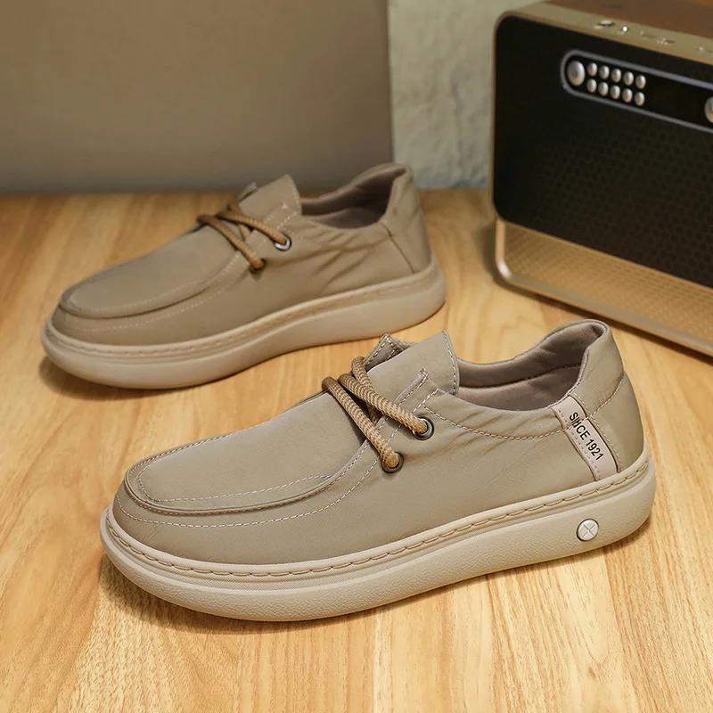 

Fashion Minimalist Men s Fashion Sneakers - Green Thick Low Shoes, Classic Lace Up Design Suitable for Daily Wear and Casual Wear Flat 39 хаки