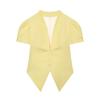 European and American style, new women's clothing, fashionable, casual, slim and thin bubble short-sleeved jacket