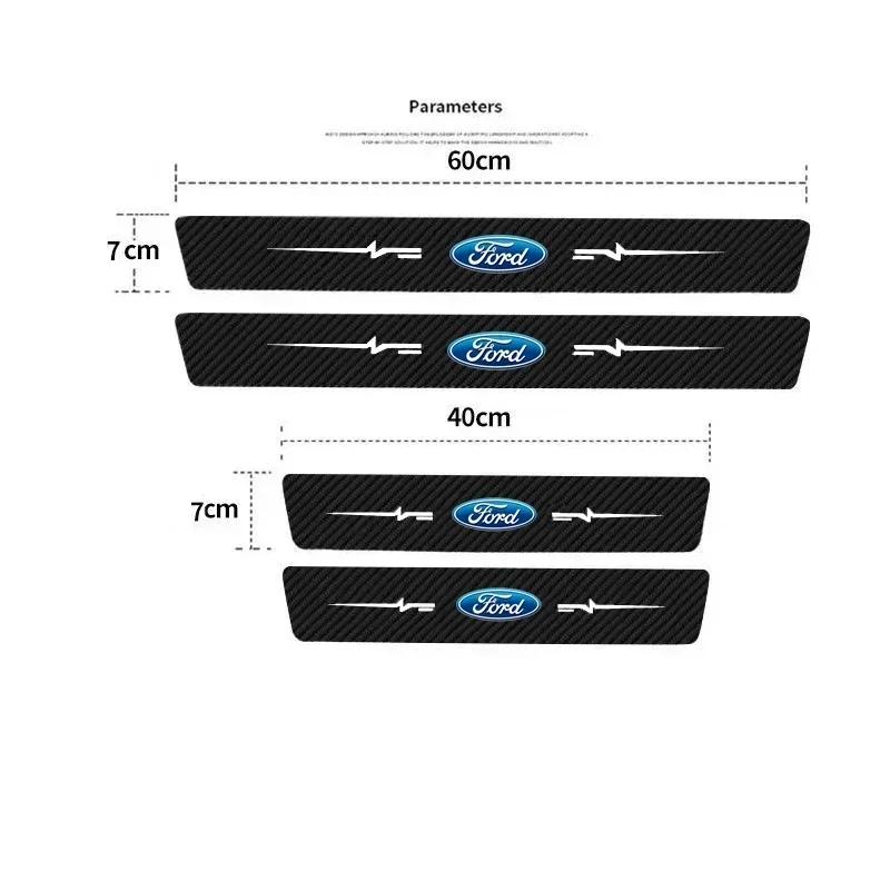 Car Door Threshold Sticker Trunk Bumper Strips for Ford Ranger Ecosport Kuga Mondeo Focus Fiesta Explorer Fusion Edge Escape