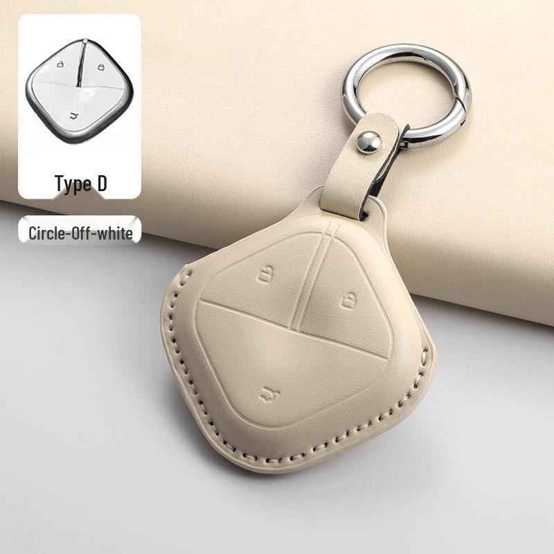 Wuling Bingo & Baojun Yueye Pink Leather Key Cover for Women