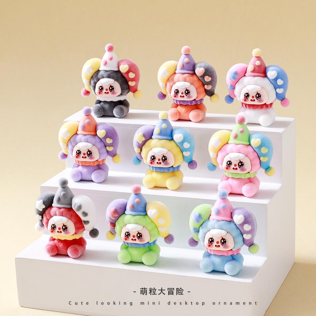 9pcs/Set Circus Doubao Figure Toy Mini Figurine Desktop Decoration Model Ornaments Toys Boys Girls Christmas Gifts
