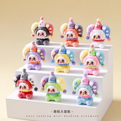 9pcs/Set Circus Doubao Figure Toy Mini Figurine Desktop Decoration Model Ornaments Toys Boys Girls Christmas Gifts