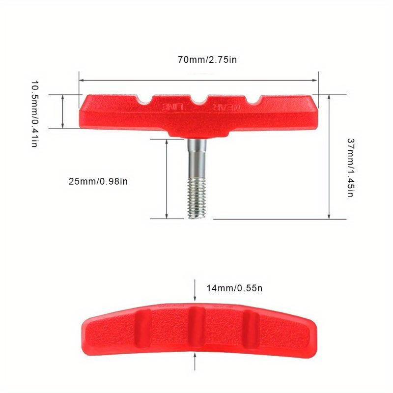Mountain Road Bicycle V-brake Shoes Pads Rubber Bike V Brake Pads Shoes Blocks Lightweight Silent Cycling Part Tools