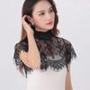 Scarf Shawl Decoration Detachable Fake Collar Polyester Yarn Chiffon False Collar  Women Lady
