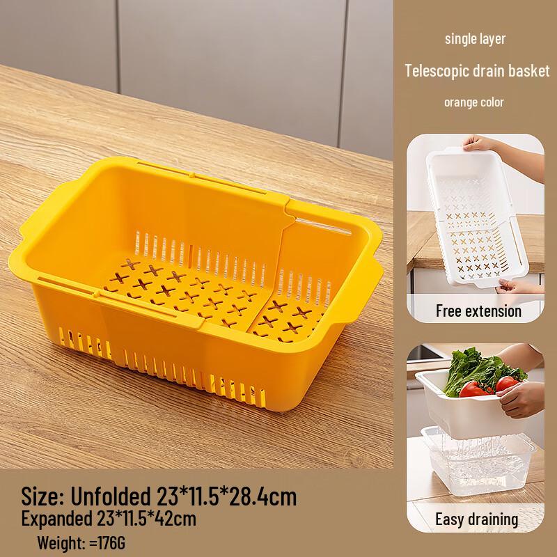 Wutuo Kök Dubbelskikts Grönsakstvättkorg Set