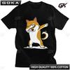 Lässiges Streetwear Weiches T-Shirt Lustige Shiba Inu Grafik Cartoon Herren T-Shirt Kurzarm Humor Japanischer Hund Bedruckt Damenkleidung