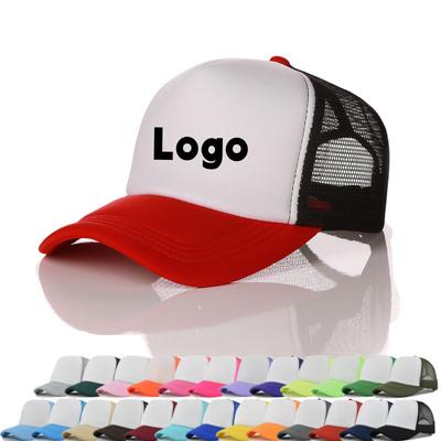 Sponge Mesh Cap Logo Printed Advertising Cap Tourist Peaked Cap Sunshade Trucker Baseball Cap Breathable Quick-Drying