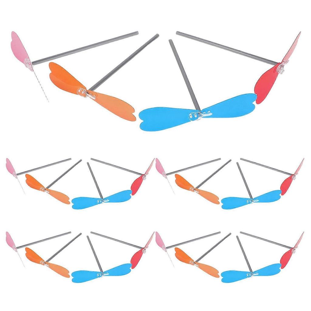 20 pièces Hélicoptère à main Hélice: Jouets d'Oiseau Libellule en Bambou Fabriqués à la Main Pour Enfants - Jeu Extérieur Bricolage Pour la Créativité Exploration Scientifique Amusant Activité Familiale