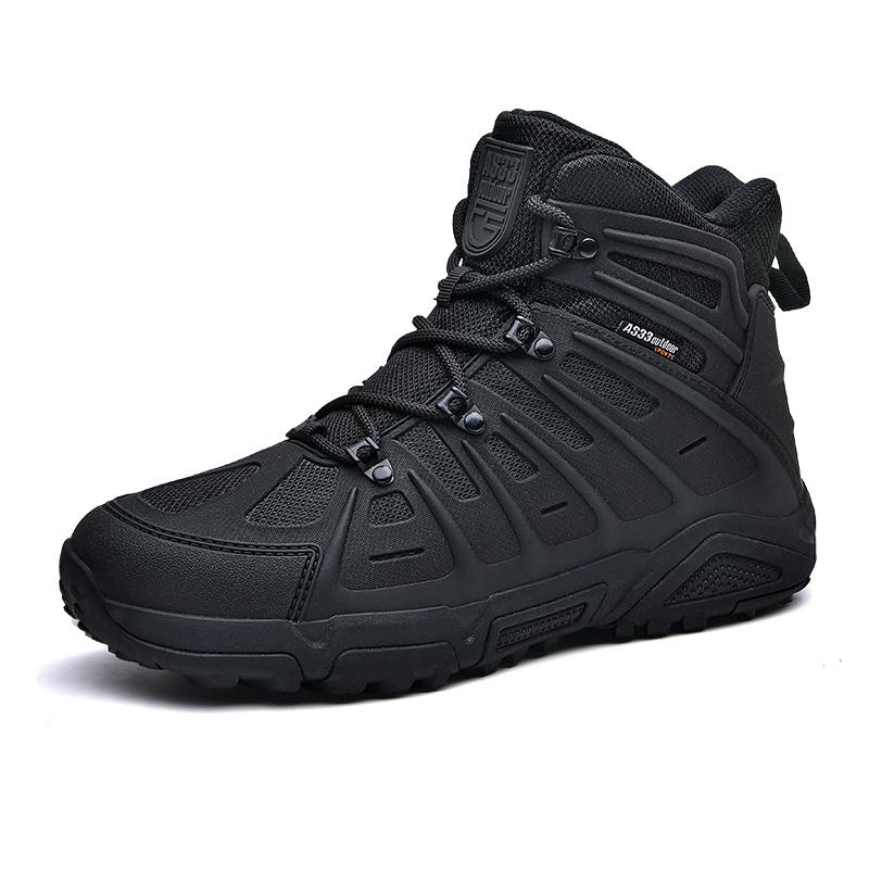 

Outdoor Hiking Shoes Men Shoes Anti-slip Soft Durable Casual High-top Boots Men Lace-up Thick-soled Comfortable Combat Boots Men 39